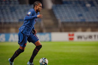 Calvin Stengs, UEFA Euro 2024 eleme maçında Gibraltar ve Hollanda milli takımları arasında Estadio Algarve, Loule, Faro, Portekiz. (Maciej Rogowski)