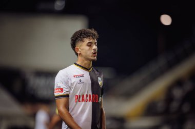 Liga Portekiz maçında Bachir Belloumi SC Farense ile FC Arouca, Estadio de Sao Luis, Faro, Portekiz arasında 23 / 24 maç oynadı. (Maciej Rogowski)