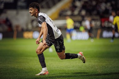 Liga Portekiz maçında Bachir Belloumi SC Farense ile FC Arouca, Estadio de Sao Luis, Faro, Portekiz arasında 23 / 24 maç oynadı. (Maciej Rogowski)
