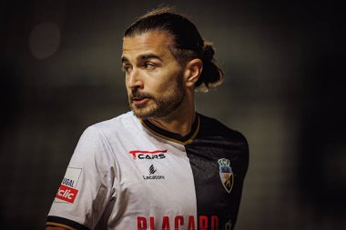 Mattheus Oliveira, Liga Portekiz 'de SC Farense ile FC Arouca, Estadio de Sao Luis, Faro, Portekiz arasında oynanan 23 / 24' lük maçta aldığı penaltıyı kutluyor. (Maciej Rogowski)