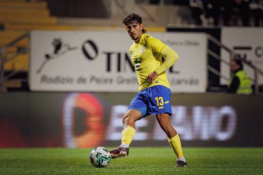 Liga Portekiz maçında Matias Rocha, SC Farense ile FC Arouca, Estadio de Sao Luis, Faro, Portekiz arasında 23 / 24 maç oynadı. (Maciej Rogowski)