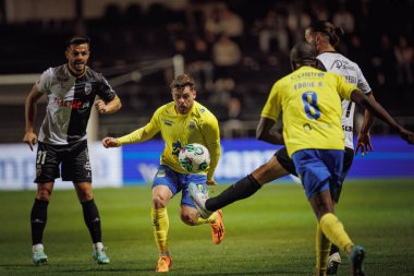 Liga Portekiz maçında Alfonso Trezza, SC Farense ile FC Arouca, Estadio de Sao Luis, Faro, Portekiz arasında 23 / 24 maç oynadı. (Maciej Rogowski)