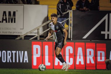 Liga Portekiz maçında Bachir Belloumi SC Farense ile FC Arouca, Estadio de Sao Luis, Faro, Portekiz arasında 23 / 24 maç oynadı. (Maciej Rogowski)