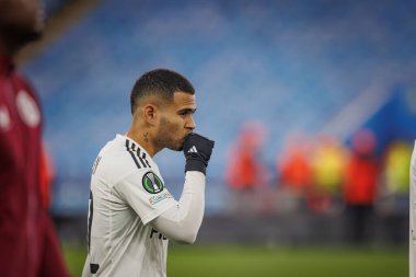 UEFA Avrupa Konferansı sırasında Juergen Elitim, Aston Villa FC ile Legia Warszawa arasında oynanan 23 / 24 maçında Birmingham, İngiltere 'de Villa Park' ta oynandı. (Maciej Rogowski)