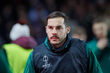 Yuri Ribeiro UEFA Avrupa Konferans Ligi 'nde Aston Villa FC ile Legia Warszawa arasında oynanan maçta Birmingham, Villa Park' ta oynandı. (Maciej Rogowski)