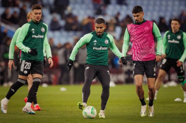 UEFA Avrupa Konferansı sırasında Juergen Elitim, Aston Villa FC ile Legia Warszawa arasında oynanan 23 / 24 maçında Birmingham, İngiltere 'de Villa Park' ta oynandı. (Maciej Rogowski)