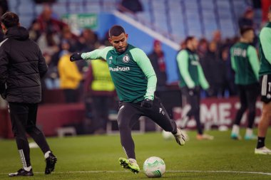 UEFA Avrupa Konferansı sırasında Juergen Elitim, Aston Villa FC ile Legia Warszawa arasında oynanan 23 / 24 maçında Birmingham, İngiltere 'de Villa Park' ta oynandı. (Maciej Rogowski)