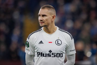 UEFA Avrupa Konferans Ligi sırasında Artur Jedrzejczyk Aston Villa FC ve Legia Warszawa arasında Birmingham, Villa Park, İngiltere 'de oynanan 23 / 24 karşılaşmasında. (Maciej Rogowski)