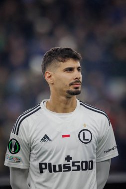 Gil Dias UEFA Avrupa Konferans Ligi 'nde Aston Villa FC ile Legia Warszawa arasında oynanan maçta Birmingham' daki Villa Park 'ta oynadı. (Maciej Rogowski)