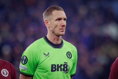 Robin Olsen UEFA Avrupa Konferans Ligi 'nde Aston Villa FC ile Legia Warszawa arasında oynanan maçta Birmingham, Villa Park' ta oynadı. (Maciej Rogowski)
