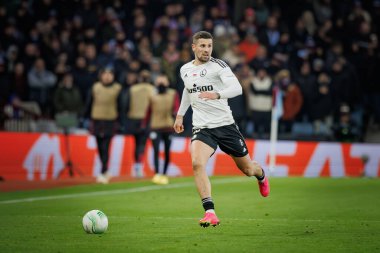 Pawel Wszolek UEFA Avrupa Konferans Ligi sırasında Aston Villa FC ve Legia Warszawa arasında Birmingham 'daki Villa Park' ta oynanan 23 / 24 maçı izledi. (Maciej Rogowski)