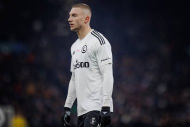 Blaz Kramer UEFA Avrupa Konferans Ligi 'nde Aston Villa FC ile Legia Warszawa arasında oynanan maçta Birmingham' daki Villa Park 'ta oynadı. (Maciej Rogowski)