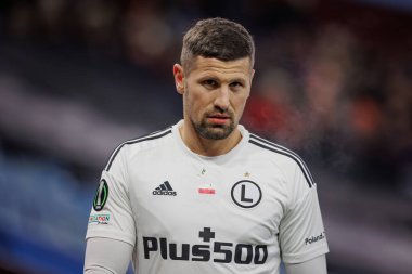 Pawel Wszolek UEFA Avrupa Konferans Ligi sırasında Aston Villa FC ve Legia Warszawa arasında Birmingham 'daki Villa Park' ta oynanan 23 / 24 maçı izledi. (Maciej Rogowski)