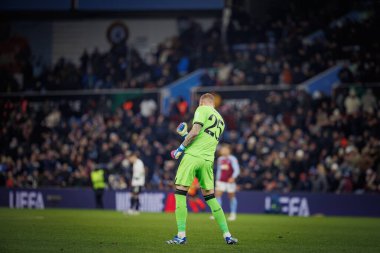 Robin Olsen UEFA Avrupa Konferans Ligi 'nde Aston Villa FC ile Legia Warszawa arasında oynanan maçta Birmingham, Villa Park' ta oynadı. (Maciej Rogowski)