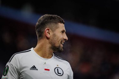 Pawel Wszolek UEFA Avrupa Konferans Ligi sırasında Aston Villa FC ve Legia Warszawa arasında Birmingham 'daki Villa Park' ta oynanan 23 / 24 maçı izledi. (Maciej Rogowski)