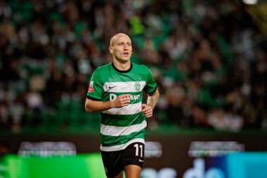 Liga Portugal maçında Nuno Santos ile Gil Vicente FC, Estadio Jose Alvalade, Lizbon, Portekiz arasında 23 / 24 maç vardı. (Maciej Rogowski)