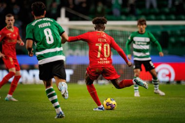 Liga Portugal maçında Felix Correia, Sporting CP ile Gil Vicente FC, Estadio Jose Alvalade, Lizbon, Portekiz arasında oynanan 23 / 24 maçında. (Maciej Rogowski)