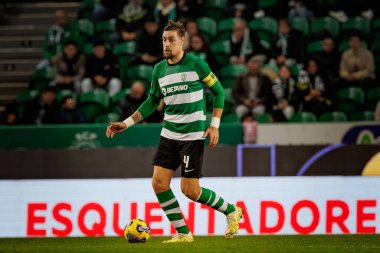 Sebastian Coates, Liga Portugal maçında 23 / 24 Maç sırasında, Sporting CP ve Gil Vicente FC arasında, Estadio Jose Alvalade, Lizbon, Portekiz. (Maciej Rogowski)