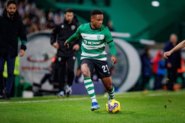 Liga Portugal maçında Cin Catamo, 23 / 24 Maç sırasında Sporting CP ve Gil Vicente FC, Estadio Jose Alvalade, Lizbon, Portekiz arasında. (Maciej Rogowski)