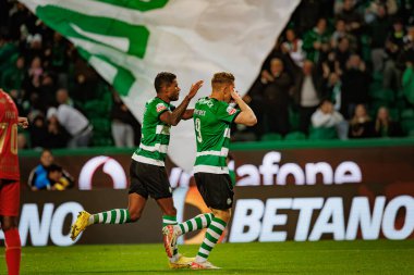 Liga Portekiz maçında Viktor Gyokeres, 23 / 24 Maç boyunca Sporting CP ve Gil Vicente FC, Estadio Jose Alvalade, Lizbon, Portekiz. (Maciej Rogowski)