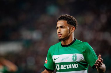Liga Portekiz maçında Marcus Edwards, Sporting CP ile Gil Vicente FC, Estadio Jose Alvalade, Lizbon, Portekiz arasında 23 / 24 maç oynadı. (Maciej Rogowski)