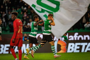 Liga Portekiz maçında Viktor Gyokeres, 23 / 24 Maç boyunca Sporting CP ve Gil Vicente FC, Estadio Jose Alvalade, Lizbon, Portekiz. (Maciej Rogowski)