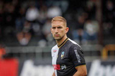 Portekiz Ligi maçında Goncalo Silva, SC Farense ile Vitoria SC, Estadio de Sao Luis, Faro, Portekiz arasında 23 / 24 maç oynadı. (Maciej Rogowski)