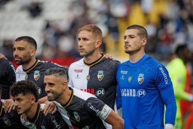 Goncalo Silva, Ricardo Velho Liga Portekiz maçında SC Farense ile Vitoria SC, Estadio de Sao Luis, Faro, Portekiz arasında 23 / 24. (Maciej Rogowski)