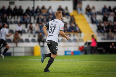 Portekiz Ligi maçında Goncalo Silva, SC Farense ile Vitoria SC, Estadio de Sao Luis, Faro, Portekiz arasında 23 / 24 maç oynadı. (Maciej Rogowski)