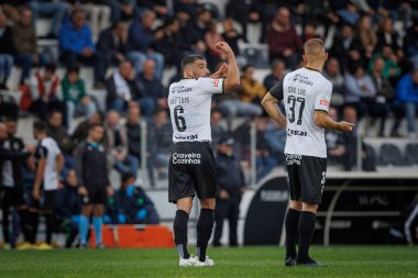 Zach Muscat, Liga Portugal maçında SC Farense ile Vitoria SC, Estadio de Sao Luis, Faro, Portekiz arasında 23 / 24 maça çıktı. (Maciej Rogowski)