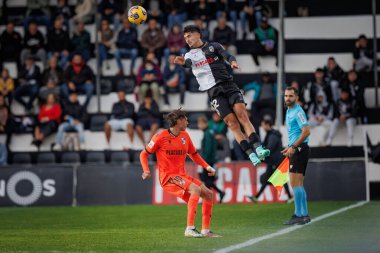 Liga Portekiz maçında Bachir Belloumi SC Farense ile Vitoria SC, Estadio de Sao Luis, Faro, Portekiz arasında 23 / 24 maç oynadı. (Maciej Rogowski)