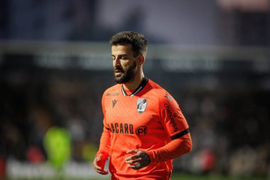 Liga Portekiz maçında Tiago Silva, SC Farense ile Vitoria SC, Estadio de Sao Luis, Faro, Portekiz arasında 23 / 24 maç oynadı. (Maciej Rogowski)