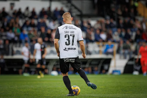 Portekiz Ligi maçında Goncalo Silva, SC Farense ile Vitoria SC, Estadio de Sao Luis, Faro, Portekiz arasında 23 / 24 maç oynadı. (Maciej Rogowski)