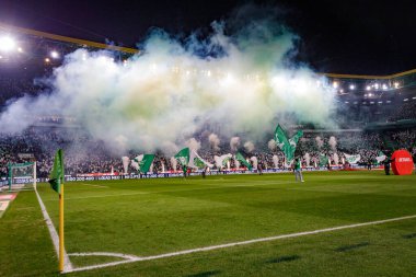 Liga Portugal maçında taraftarlar, Sporting CP ile FC Porto, Estadio Jose Alvalade, Lizbon, Portekiz arasında 23 / 24 maç yaptı. (Maciej Rogowski)