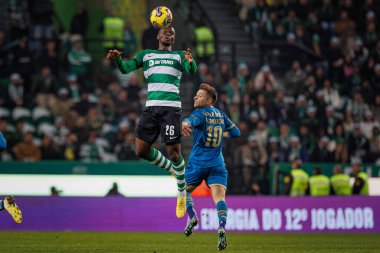 Ousmane Diomande, Francisco Conceicao Liga Portekiz maçında Sporting CP ile FC Porto, Estadio Jose Alvalade, Lizbon, Portekiz arasında 23 / 24 maç yaptı. (Maciej Rogowski)