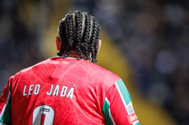 Liga Portekiz maçında Leo Jaba, SC Farense ile CF Estrela Amadora, Estadio de Sao Luis, Faro, Portekiz arasında 23 / 24 maç oynadı. (Maciej Rogowski)