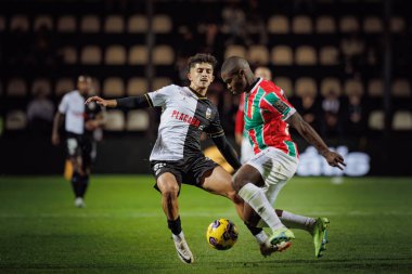 Liga Portekiz maçında Kwenzokuhle Nkanyiso Shinga, SC Farense ile CF Estrela Amadora, Estadio de Sao Luis, Faro, Portekiz arasında 23 / 24 maça çıktı. (Maciej Rogowski)