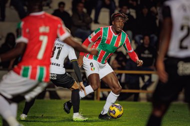 SC Farense ile CF Estrela Amadora, Estadio de Sao Luis, Faro, Portekiz arasında oynanan Liga Portekiz maçında Ronaldo Tavares. (Maciej Rogowski)