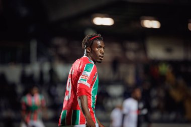SC Farense ile CF Estrela Amadora, Estadio de Sao Luis, Faro, Portekiz arasında oynanan Liga Portekiz maçında Ronaldo Tavares. (Maciej Rogowski)