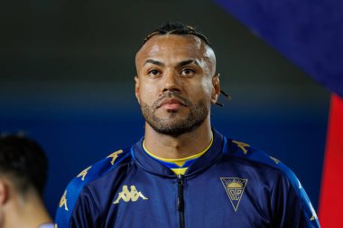 Rodrigo Nascimento, Liga Portekiz maçında GD Estoril Praia ile GD Chaves arasında Estadio Antonio Coimbra da Mota, Estoril, Lizbon, Portekiz 'de oynanan 23 / 24 maçında. (Maciej Rogowski)