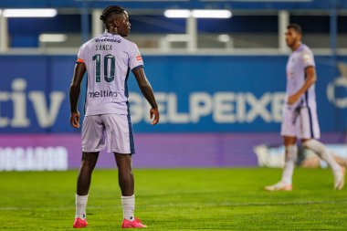 Rodrigo Nascimento, Liga Portekiz maçında GD Estoril Praia ile GD Chaves arasında Estadio Antonio Coimbra da Mota, Estoril, Lizbon, Portekiz 'de oynanan 23 / 24 maçında. (Maciej Rogowski)