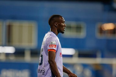 Rodrigo Nascimento, Liga Portekiz maçında GD Estoril Praia ile GD Chaves arasında Estadio Antonio Coimbra da Mota, Estoril, Lizbon, Portekiz 'de oynanan 23 / 24 maçında. (Maciej Rogowski)