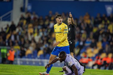 Rodrigo Nascimento, Liga Portekiz maçında GD Estoril Praia ile GD Chaves arasında Estadio Antonio Coimbra da Mota, Estoril, Lizbon, Portekiz 'de oynanan 23 / 24 maçında. (Maciej Rogowski)