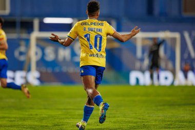 Rodrigo Nascimento, Liga Portekiz maçında GD Estoril Praia ile GD Chaves arasında Estadio Antonio Coimbra da Mota, Estoril, Lizbon, Portekiz 'de oynanan 23 / 24 maçında. (Maciej Rogowski)