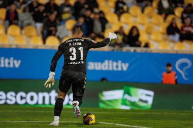 Rodrigo Nascimento, Liga Portekiz maçında GD Estoril Praia ile GD Chaves arasında Estadio Antonio Coimbra da Mota, Estoril, Lizbon, Portekiz 'de oynanan 23 / 24 maçında. (Maciej Rogowski)