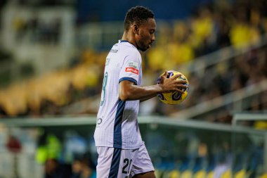 Rodrigo Nascimento, Liga Portekiz maçında GD Estoril Praia ile GD Chaves arasında Estadio Antonio Coimbra da Mota, Estoril, Lizbon, Portekiz 'de oynanan 23 / 24 maçında. (Maciej Rogowski)