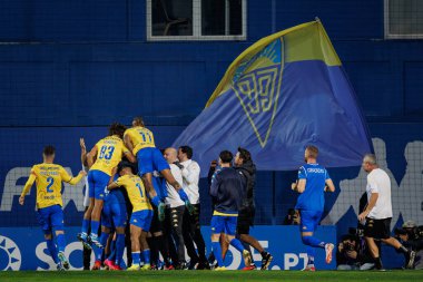Rodrigo Nascimento, Liga Portekiz maçında GD Estoril Praia ile GD Chaves arasında Estadio Antonio Coimbra da Mota, Estoril, Lizbon, Portekiz 'de oynanan 23 / 24 maçında. (Maciej Rogowski)