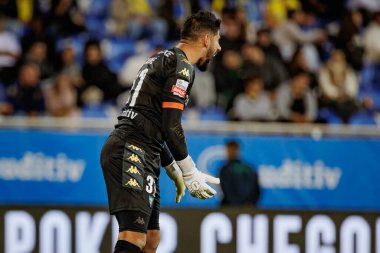 Rodrigo Nascimento, Liga Portekiz maçında GD Estoril Praia ile GD Chaves arasında Estadio Antonio Coimbra da Mota, Estoril, Lizbon, Portekiz 'de oynanan 23 / 24 maçında. (Maciej Rogowski)