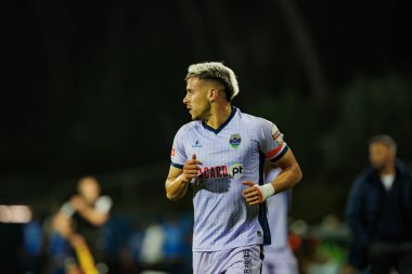 Rodrigo Nascimento, Liga Portekiz maçında GD Estoril Praia ile GD Chaves arasında Estadio Antonio Coimbra da Mota, Estoril, Lizbon, Portekiz 'de oynanan 23 / 24 maçında. (Maciej Rogowski)