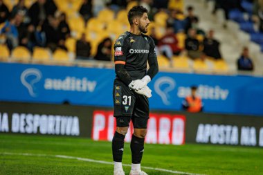 Rodrigo Nascimento, Liga Portekiz maçında GD Estoril Praia ile GD Chaves arasında Estadio Antonio Coimbra da Mota, Estoril, Lizbon, Portekiz 'de oynanan 23 / 24 maçında. (Maciej Rogowski)